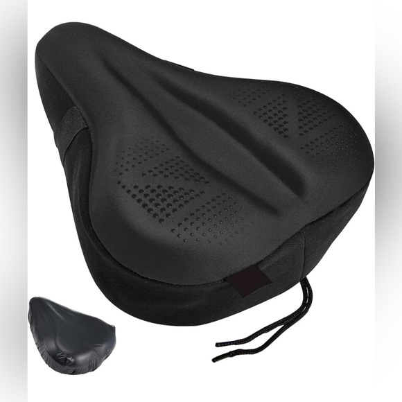 Zacro Bike Seat Cushion - Padded Gel Bike Seat Cover for Men & Women - Picture 1 of 12